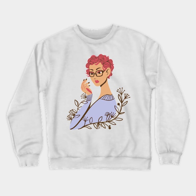 Flower Girl 7 Crewneck Sweatshirt by ToughCookie98